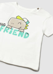 Conjunto 3 Piezas Dinosaurio Gris Mayoral camiseta