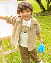 Conjunto 3 Piezas Pantalon Leopardo Niños