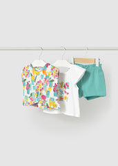 Conjunto 3 Piezas Shorts Azul Mayoral