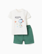 Conjunto Bermuda Animales del Mar Verde Zippy