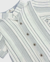 Conjunto Bermuda Bolsillos Rayas Bebe Diseño