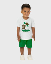 Conjunto Bermuda Detalle Mono Verde Kyly bebe