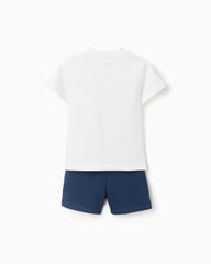 Conjunto Bermuda Estampado Mickey Blanco Zippy diseño