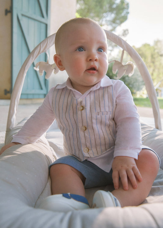 Conjunto Bermuda y Camisa Con Chaleco Mayoral bebe