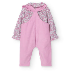 Conjunto Braga Flores Rosa Boboli diseño