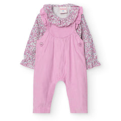 Conjunto Braga Flores Rosa Boboli