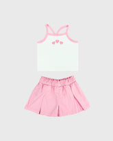 Conjunto Falda Short Prenses Corazones