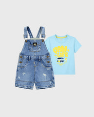 Conjunto Overol Corto Denim Life azul