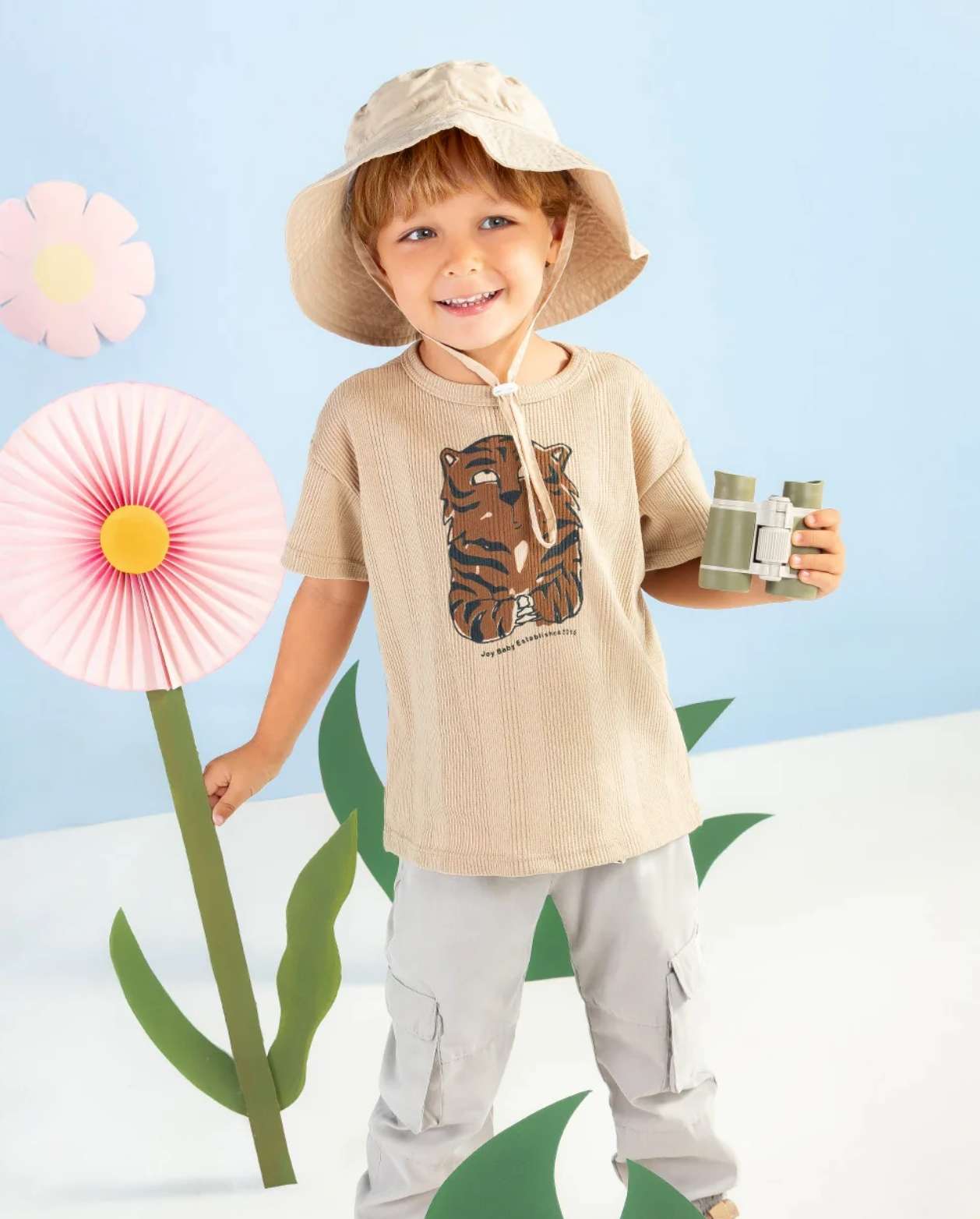 Conjunto Pantalón Cargo Tigre Modelo