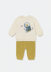 Conjunto Saco Astronauta Beige Mayoral