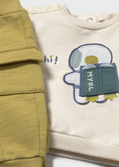 Conjunto Saco Astronauta Beige Mayoral
