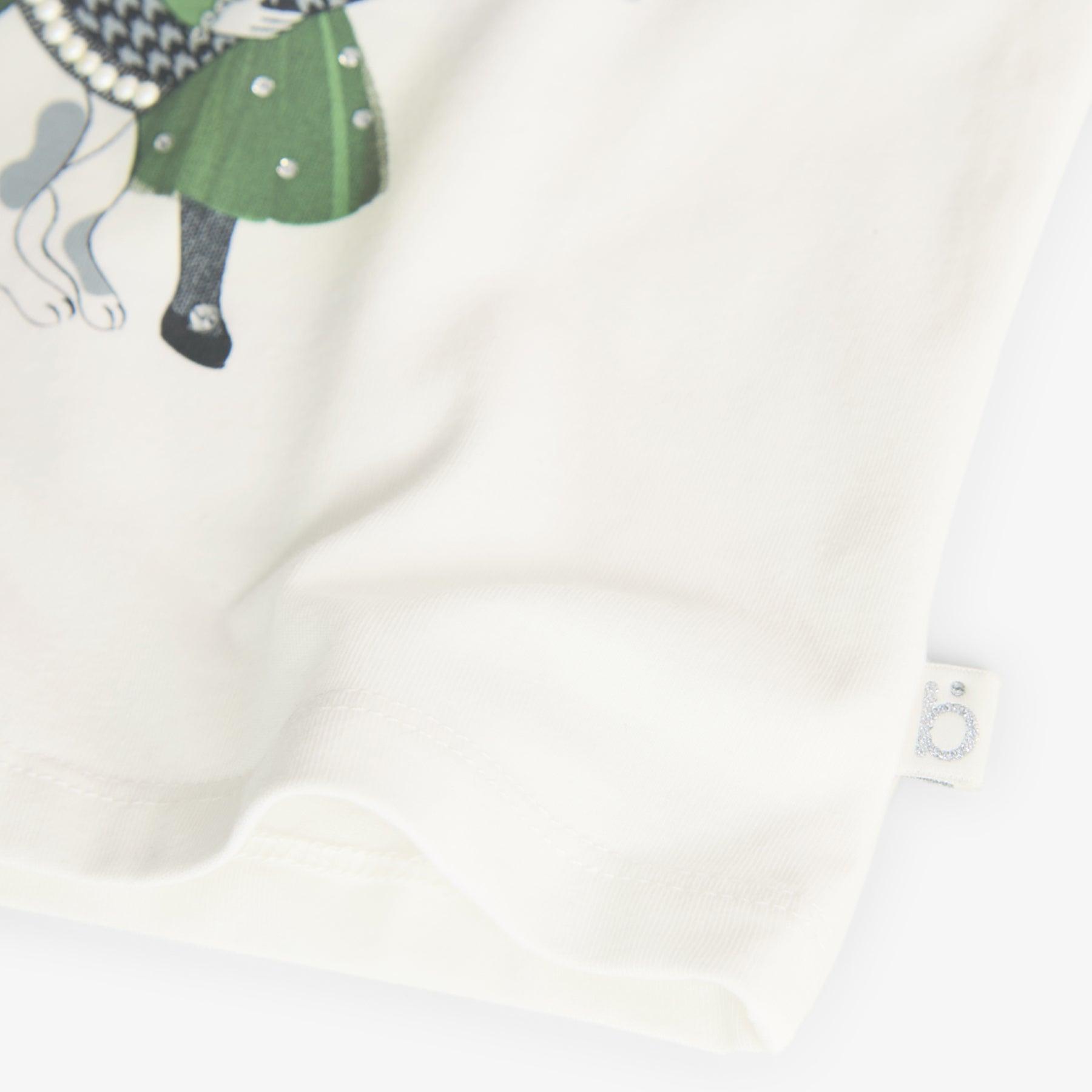 Conjunto Short Cuadros Boboli blusa detalle