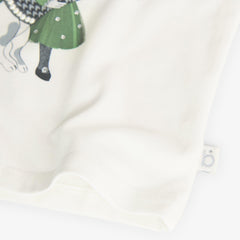 Conjunto Short Cuadros Boboli blusa detalle