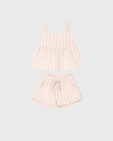 Conjunto Short Lino Rayas