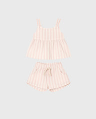 Conjunto Short Lino Rayas