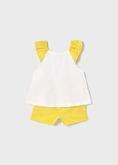 Conjunto Short Niña Amarillo Mayoral diseño
