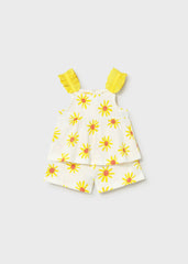 Conjunto Short y Blusa Tirantes Amarillo Mayoral