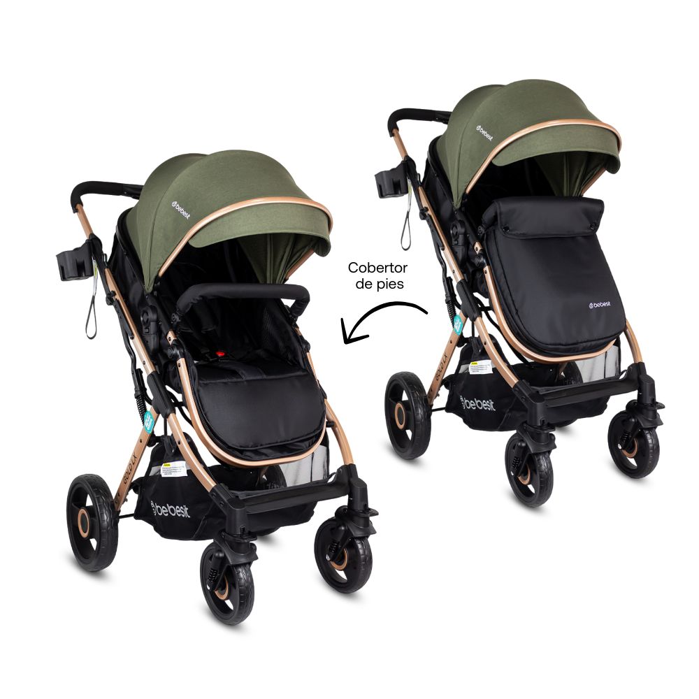 Coche Moises Gold LX Verde Bebesit Estilo
