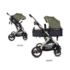 Coche Moises Gold LX Verde Bebesit Lujo