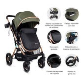 Coche Moises Gold LX Verde Bebesit