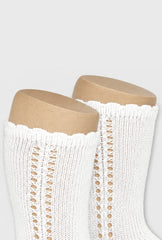 Medias Calado Lateral Nata Cóndor Detalle