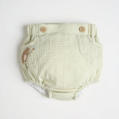 Cubre Pañal Oso Bordado Botones