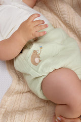 Cubre Pañal Oso Bordado