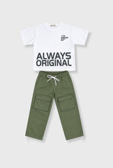 Conjunto Pantalón Cargo Always verde