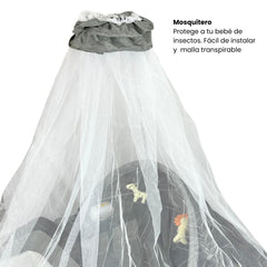 Corral Colecho Maxibaby Silver Gris Mosquitero
