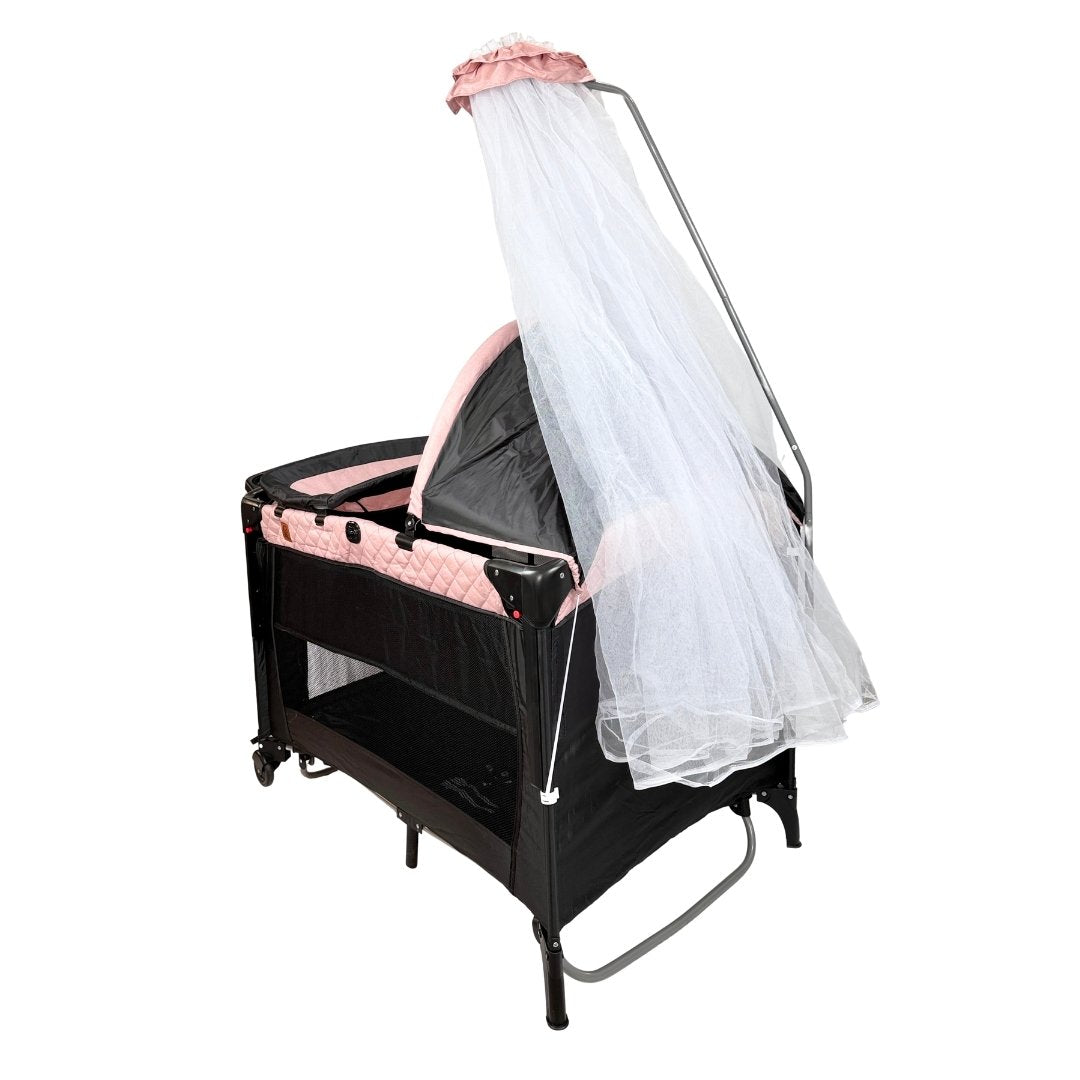 Corral Colecho Maxibaby Silver Rosa