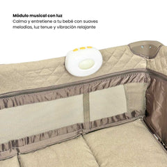 Corral Colecho Maxibaby Silver Beige Musical