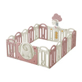 Corral De Juegos Paneles Happy Zone Plus Rosa Evezo
