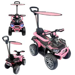 Cuatrimoto Con Capota Mega Car vRosa