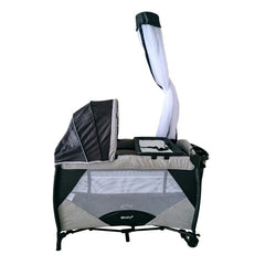 Cuna Corral Mecedor Iris Gris Ebaby