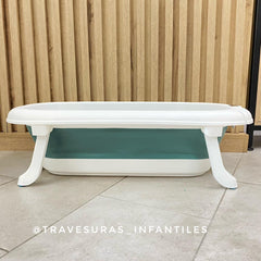 Bañera Plegable Con Termómetro Hawái Verde