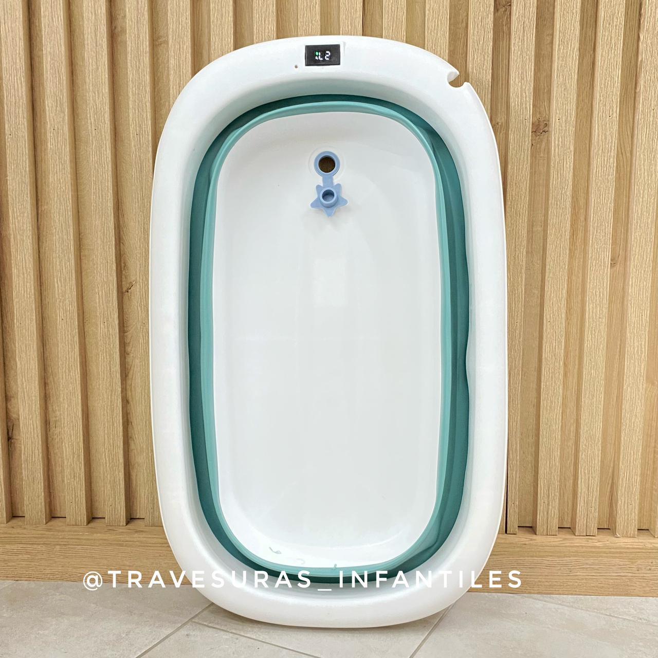 Bañera Plegable Con Termómetro Hawái Forma