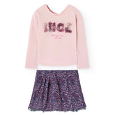 Conjunto Falda Nice Flores Rosa Boboli