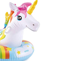 Flotador Inflable Unicornio Arcoíris Intex Cabeza