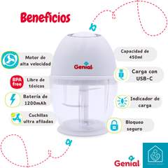 Procesador de Alimentos Recargable