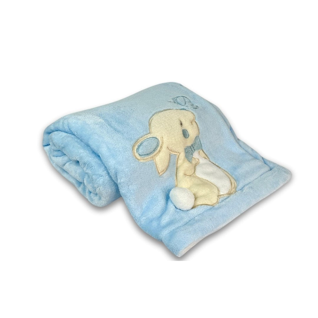 Cobija Doble Faz Bordada Azul