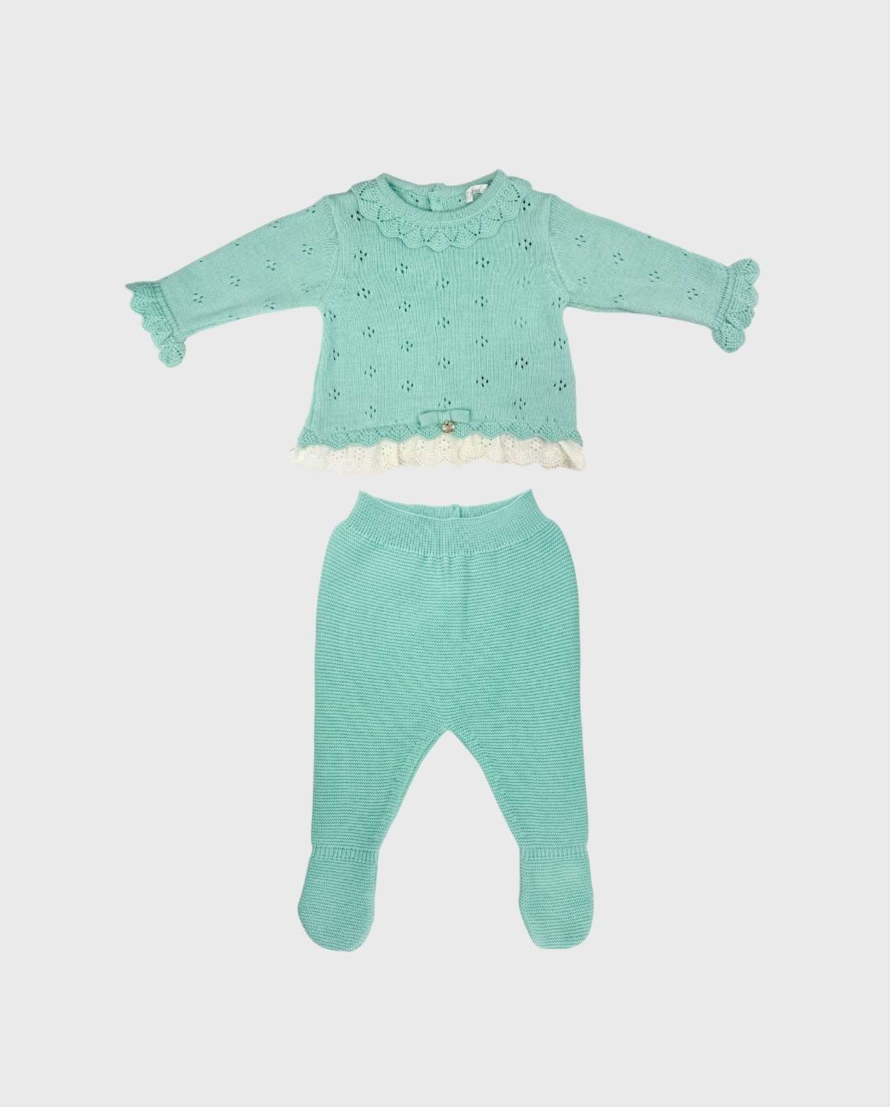 Primer Dia Volante Bordado Verde Dr.Kid