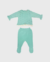 Primer Dia Volante Bordado Verde Dr.Kid