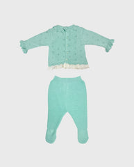 Primer Dia Volante Bordado Verde Dr.Kid Tejido