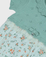 Pelele Combinado Tricot Verde Dr.kid Textura