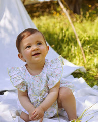 Vestido Moño Estampado Colibrí Floral Deolinda Editorial