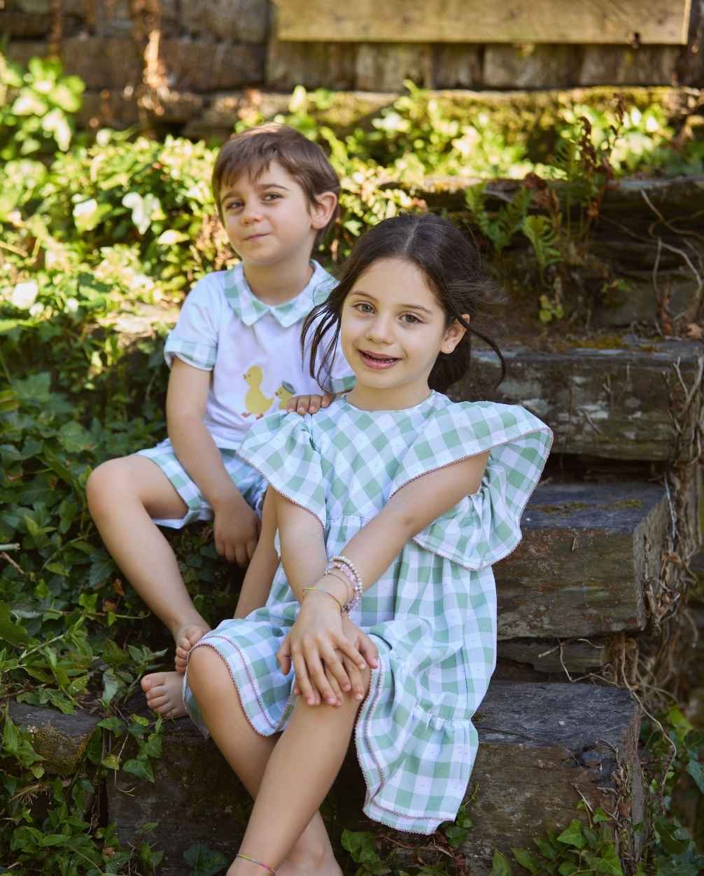 Vestido Manzana Cuadros Deolinda Manzana