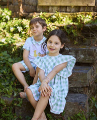 Vestido Manzana Cuadros Deolinda Manzana