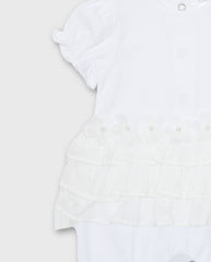 Pelele Detalle Flores Blanco Deolinda