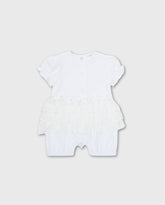 Pelele Detalle Flores Blanco Deolinda