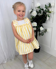 Vestido Margaritas Rayas Deolinda detalle